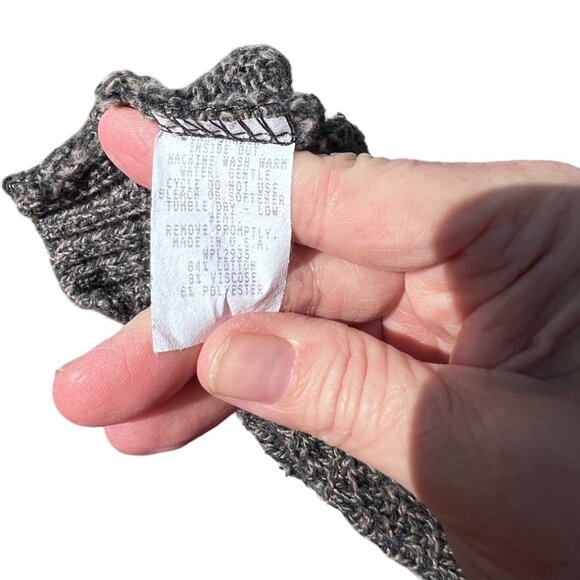 Alps Mens Vintage Gray Crewneck Sweater Nordic‎ Fair Isle Pattern Size L Made in - Picture 4 of 6